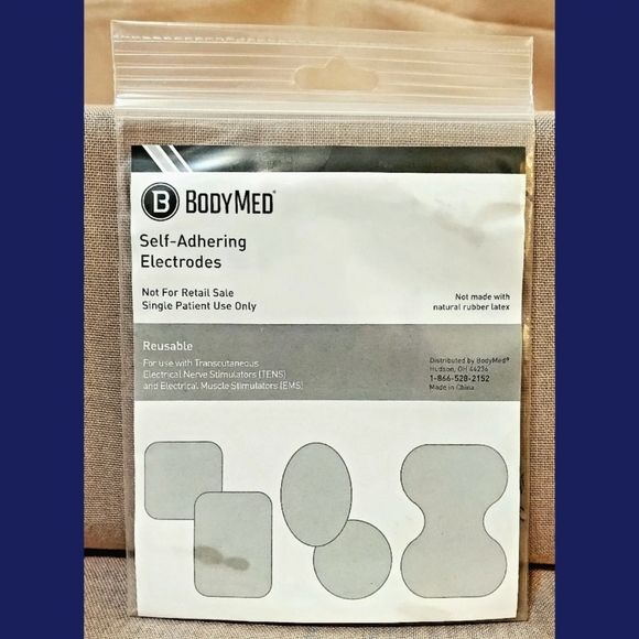 Lot of 5 Packs! BodyMed Self-Adhering Electrodes 2x2" (4 per Pack) - New, Sealed - Picture 3 of 4